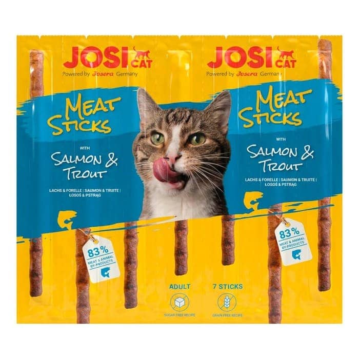 Josera Josicat Meat Sticks Salmon & Trout kaķu gardumi ar lasi un foreli 5 g N7